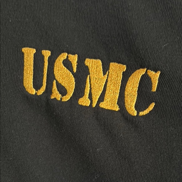 Black USMC Hoodie - Picture 2 of 5